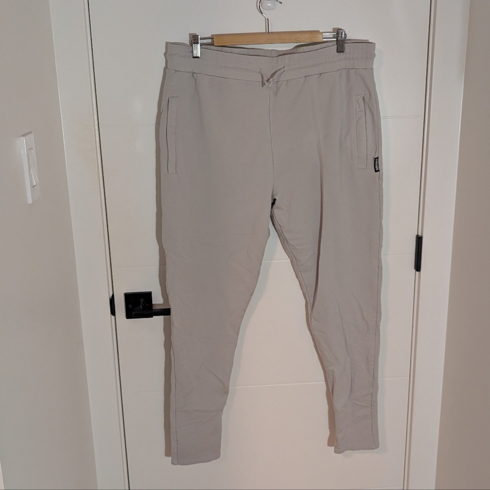 GymShark Light Grey Tapered Joggers XL